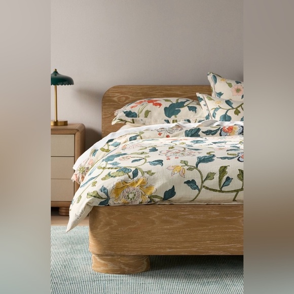 Anthropologie The Printed Cotton-Slub Duvet Size Queen NWT - Picture 1 of 17